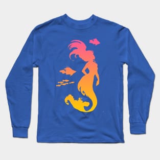 Swimming Mermaid Long Sleeve T-Shirt
